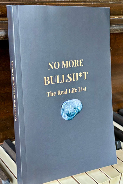 The Real Life List journal interior — 52 prompts about what you want, what you're settling for, and what would have to change