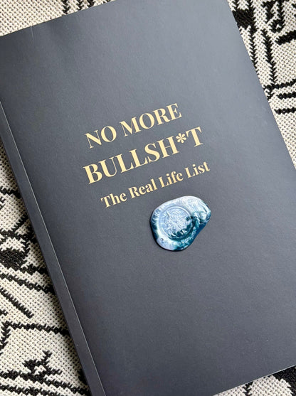 The Real Life List journal — hardcover guided journal for designing a life that's actually yours