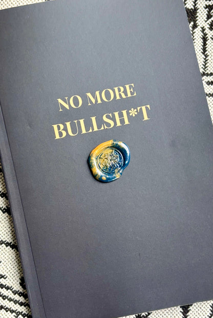 Real Growth hardcover self-reflection journal — No More Bullsh*t journal for personal growth and honest self-examination
