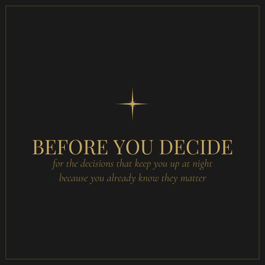 Before You Decide — hard decision workbook for the choices that keep you up at night
