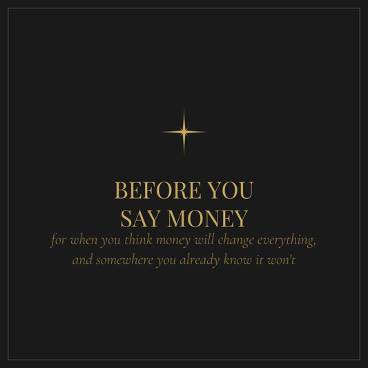 Before You Say Money cover