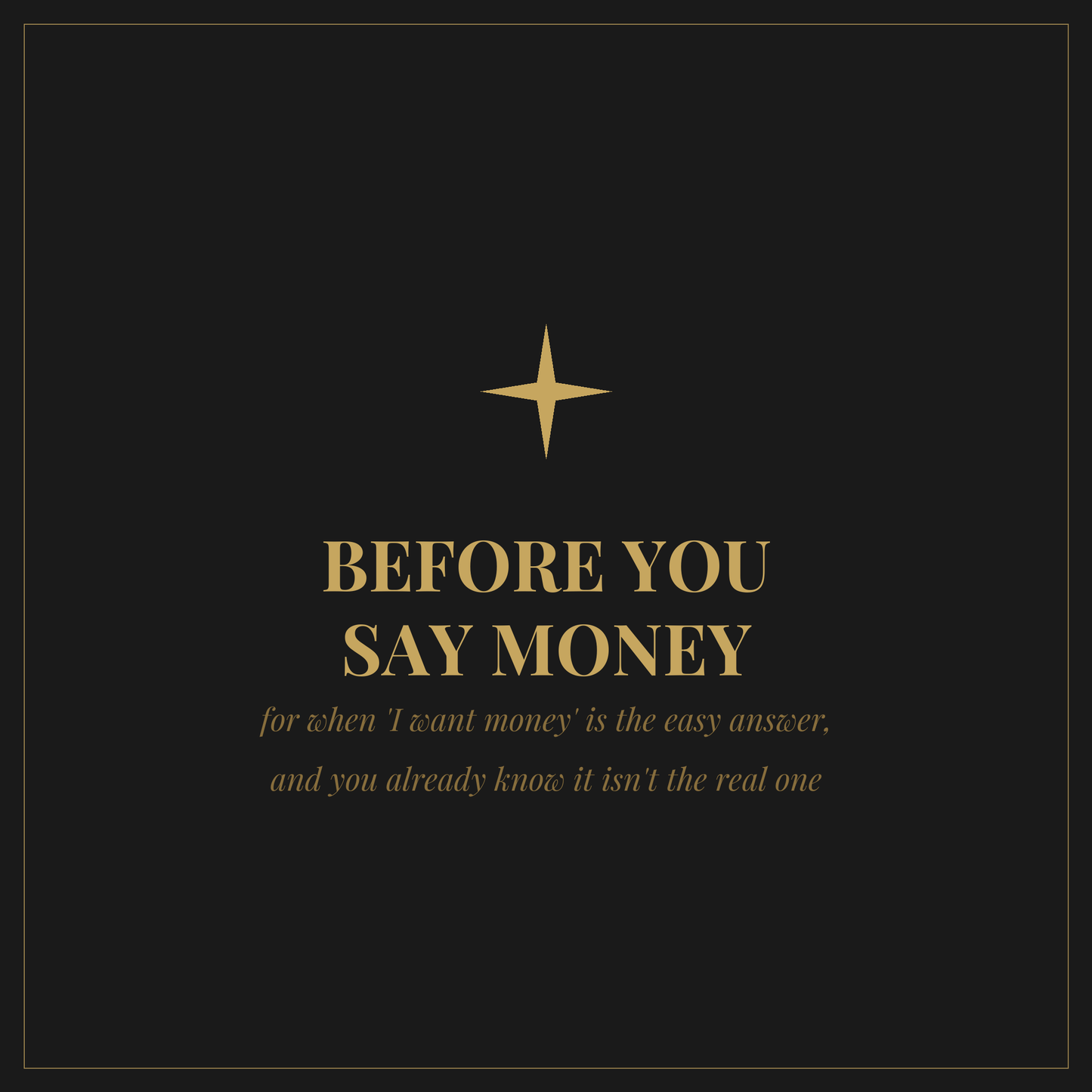 Before You Say Money cover
