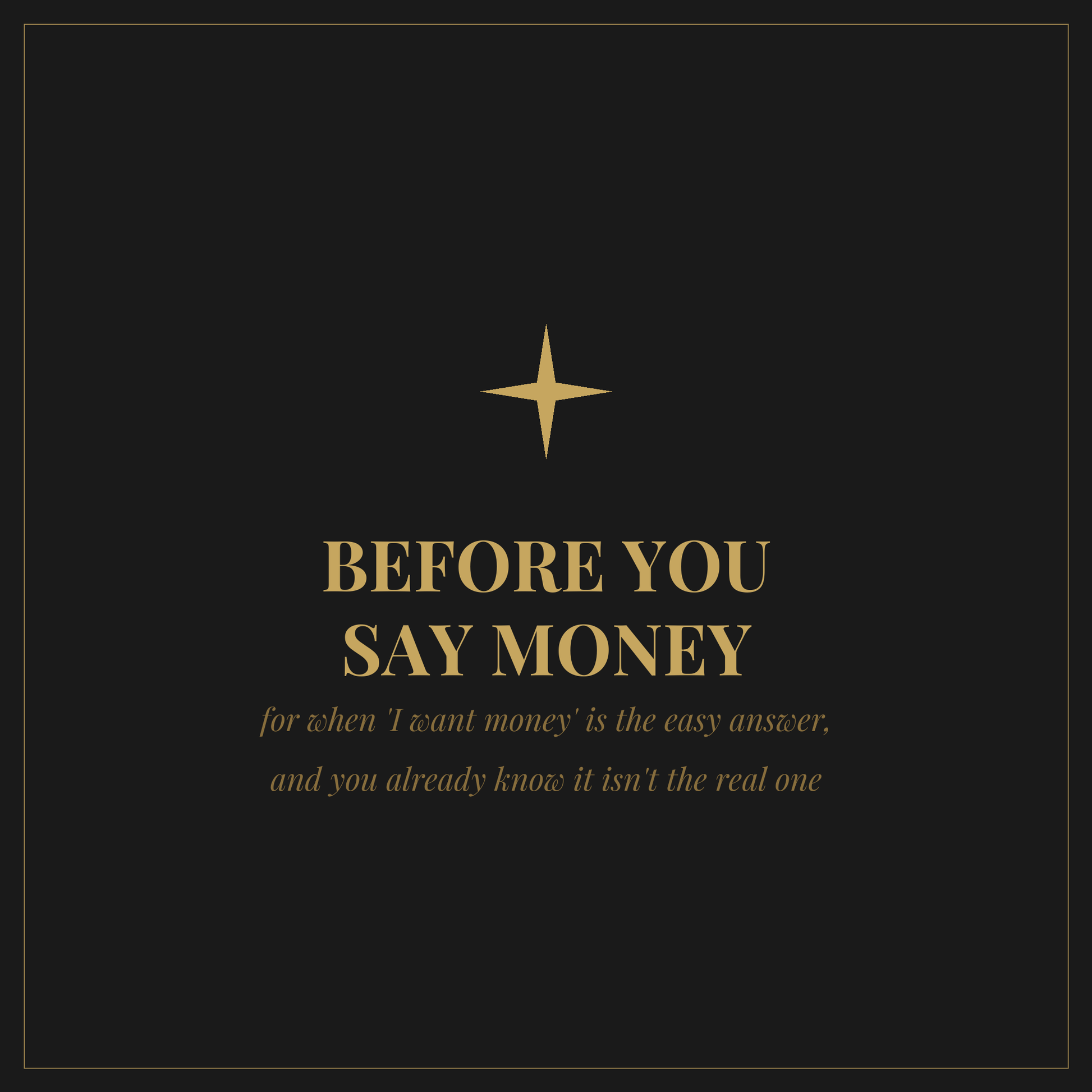 Before You Say Money cover