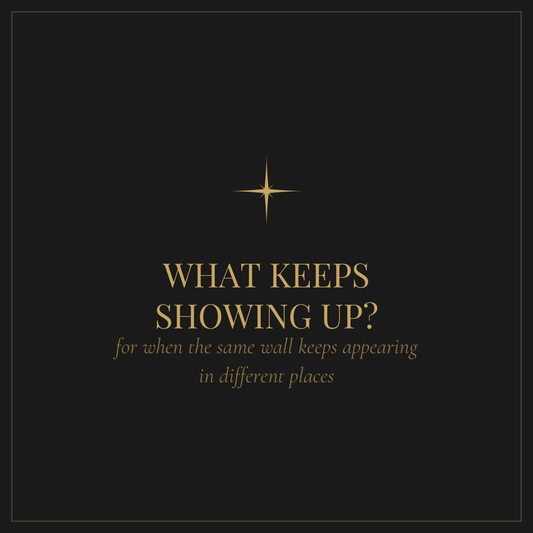 What Keeps Showing Up — free pattern recognition self-awareness worksheet