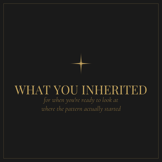 What You Inherited — family patterns and inherited beliefs workbook digital download